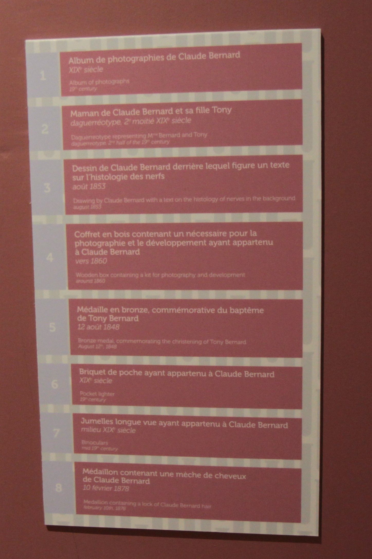 Claude Bernard's memorabilia, Claude Bernard's home-museum, Saint-Julien - 02.JPG